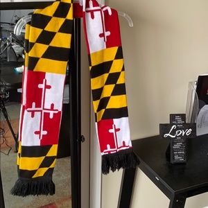 Maryland Flag Knitted Scarf